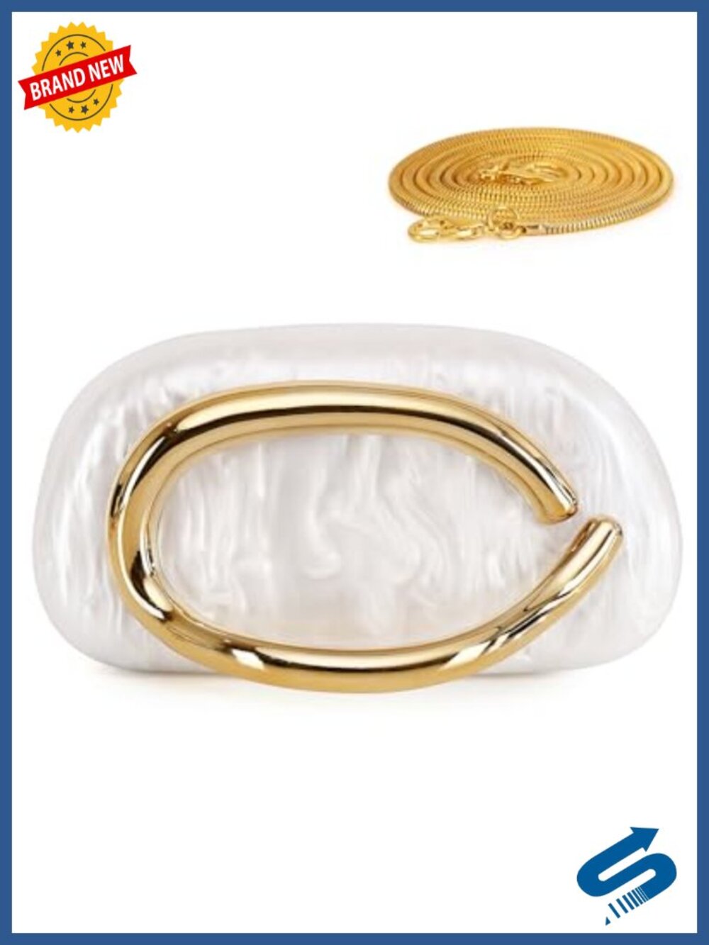 Acrylic Clutch Purse for Women Marble Evening Bag Lucite Handbag Wedding Party